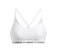 Under Armour Crossback Low Support Sports Top Bianco L Donna