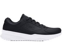 Under Armour UA Edge Lthr, Scarpa da Allenamento Uomo, Black/Black/White, 42 EU