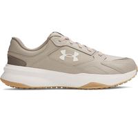 Under Armour UA Edge Lthr - Scarpe da Ginnastica Basse, Timberwolf Taupe White Summit White, 47 EU