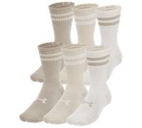 Under Armour UA Essential 6pk Crew Calze XL Marrone