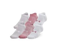 Under Armour UA Essential, Confezione da 6 Paia di Calzini No Show Socks, Calze Basse Unisex-Adulto, Rosa Elixir, XL