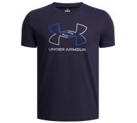Under Armour Bambino Global Line Foundation Short Sleeve, Maglietta Manica Corta Super Morbida con Stampa Grafica, T-Shirt Sportiva per Allenamento e Abbigliamento Casual,Midnight Navy/Steel,YMD