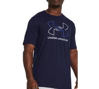 T-shirt Under Armour Foundation Update manica corta blu scuro bianco - XL