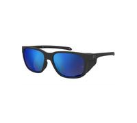 Occhiali da Sole Under Armour UA GLACIAL MATTE BLACK/BLUE 58/16/145 uomo