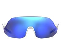 Under Armour Ua Halftime Occhiali Da Sole Unisex Bianco Mascherina Blu 99mm