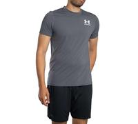 Under Armour UA HeatGear Fitted SS - Castlerock / / Bianco - MD