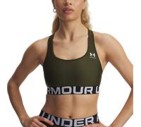 Reggiseno sportivo HeatGear® Armour Mid Branded da donna Expedition Verde / Bianco XL