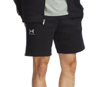 Under Armour Shorts Icon Fleece Taping da 19,5 cm da uomo Nero/Bianco 3XL