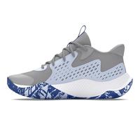 Under Armour UA Jet '23, Scarpa da Basket Unisex - Adulto, MOD Gray Nimbus Blue Tech Blue, 44 EU