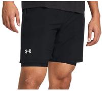 Under Armour UA LAUNCH 7'' 2-IN-1 SHORTS-BLK Shorts con slip M Nero