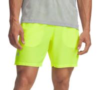 Under Armour Uomo Launch 7" Shorts, Pantaloni Corti Allenamento e Running con Tasche, Shorts Sportivi Leggeri, Traspiranti e ad Asciugatura Rapida,High Vis Yellow/High Vis Yellow/Reflective,MD