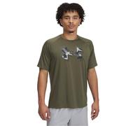 Under Armour UA M Tech Print Fill SS 0390 - Marine OD Green Large