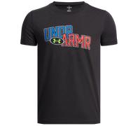 Under Armour Overlay Wordmark Jr - T-shirt - ragazzo YL Black junior