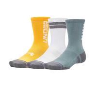 Set di calzini Under Armour Perf Tech Nov 3pk Crew Dimensioni dei calzini: 42,5-47 / Colore: blu/bianco
