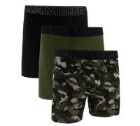 Under Armour UA PERFORMANCE COTTON - PRINT 6 IN 3PK Boxer S Verde