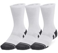 Under Armour UA Performance Tech 3pk Crew-WHT Calze L Bianco
