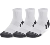 Under Armour UA Performance Tech 3pk Qtr-WHT Calze L Bianco