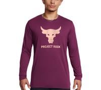 Under Armour UA PJT ROCK BRAHMA BULL LS-PPL Magliette a maniche lunghe M Rosa