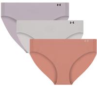 Under Armour UA PURE STRETCH NO SHOW BIKINI-SOLID 3PK Mutande XS Marrone