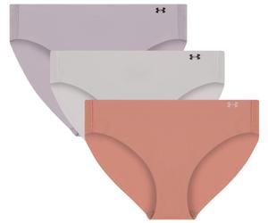 Under Armour UA PURE STRETCH NO SHOW BIKINI-SOLID 3PK Mutande XS Marrone