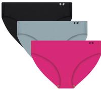 Under Armour UA PURE STRETCH NO SHOW BIKINI-SOLID 3PK Mutande XS Rosa