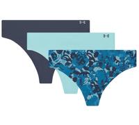 Under Armour UA PURE STRETCH NO SHOW THONG -PRINT 3PK Mutande M Azzurro
