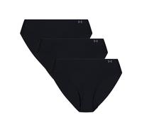 Under Armour UA Pure Stretch No Show Thong - Solid 3pk Slip a Tanga Donna (Pacco da 3)