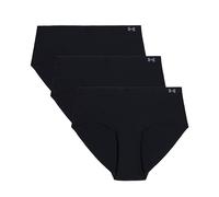 Under Armour UA Pure Stretch No Show Thong - Solid 3pk Slip a Tanga Donna (Pacco da 3)