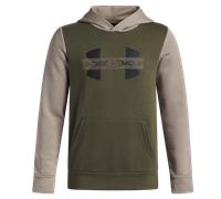 Under Armour UA Rival Flc Cblck Grphc HD Felpe con cappuccio S Verde