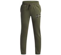 Under Armour UA Rival Flc Cblck Grphc Jgr Pantaloni XS Verde