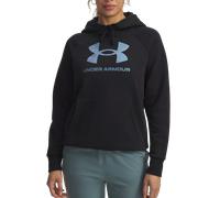 Under Armour UA Rival Flc Shimmer Hdy Felpe con cappuccio M Nero
