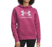 Under Armour Rival Fleece Shimmer W - felpa con cappuccio - donna S Dark Pink woman