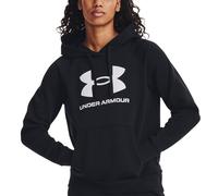 Felpa da donna Under Armour Rival Fleece Big Logo Hoody nero/bianco (XL)