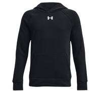 Felpa con cappuccio Under Armour Rival Fleece Logo nero bianco Ragazzo - S