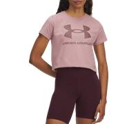 Under Armour UA Rival Logo Women's Short Sleeve Magliette S Rosa