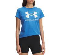 Under Armour UA Rival Logo Women's Short Sleeve Magliette XS Azzurro