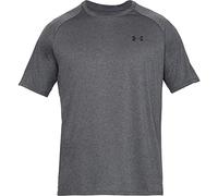 Under Armour UA Tech 2.0 SS Tee, T-Shirt da uomo, Carbon Heather/Black, M