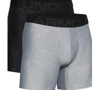 Under Armour UA Tech 6in Novelty 2 Pack Boxer XXL Grigio