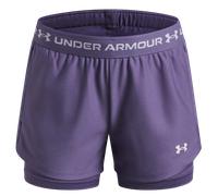 Under Armour UA Tech Play Up 2n1 Short Shorts con slip XL Viola