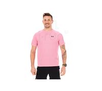 T-shirt Under Armour Tech Textured rosa pastello - L