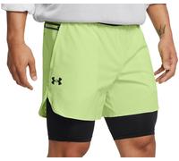 Under Armour UA Vanish Elite 2in1 Short-GRN Shorts S Giallo