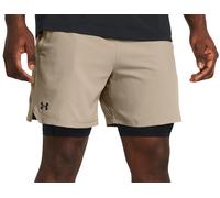 Under Armour UA Vanish Woven 2in1 Sts-BRN Shorts S Grigio