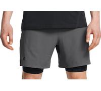 Under Armour UA Vanish Woven 2in1 Sts-GRY Shorts XL Grigio