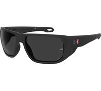 Under Armour UAATTACK2 SZE/6C Polarized, Polarizzato, Nero, Plastic, Uomini occhiali da sole 63