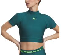 Under Armour Under Armour HeatGear Crop Mock Women Magliette M Verde