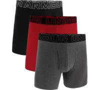 Under Armour Boxer da uomo UA Perf Cotton 6in 3 pack Grigio/Nero XXL