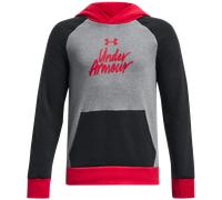 Under Armour Under Armour Rival Fleece Script Colorblock Felpe con cappuccio YSM Grigio