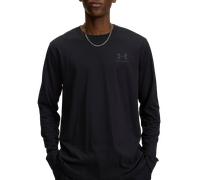 Under Armour Uomo Sportstyle Left Chest Long Sleeve, Maglia Maniche Lunghe da Uomo Traspirante, Maglia Palestra Comoda e ad Asciugatura Rapida,Black/Pitch Gray,XL