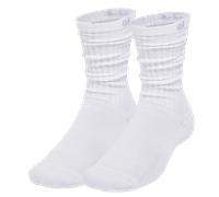 Under Armour Sportstyle Ctn Scrunch Long Socks Bianco EU 36 1/2-42