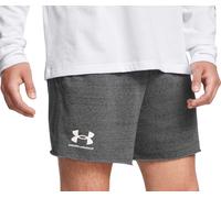 Under Armour Pantaloncini da Uomo Rival Terry 15 cm Leggeri Traspiranti con Tasche Castlerock/Onyx